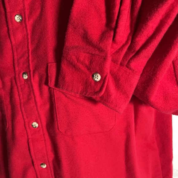 Vintage 1980s SEARS FIELDMASTER Red Flannel‎ Guide Shirt MADE IN USA Size XL - Picture 4 of 8